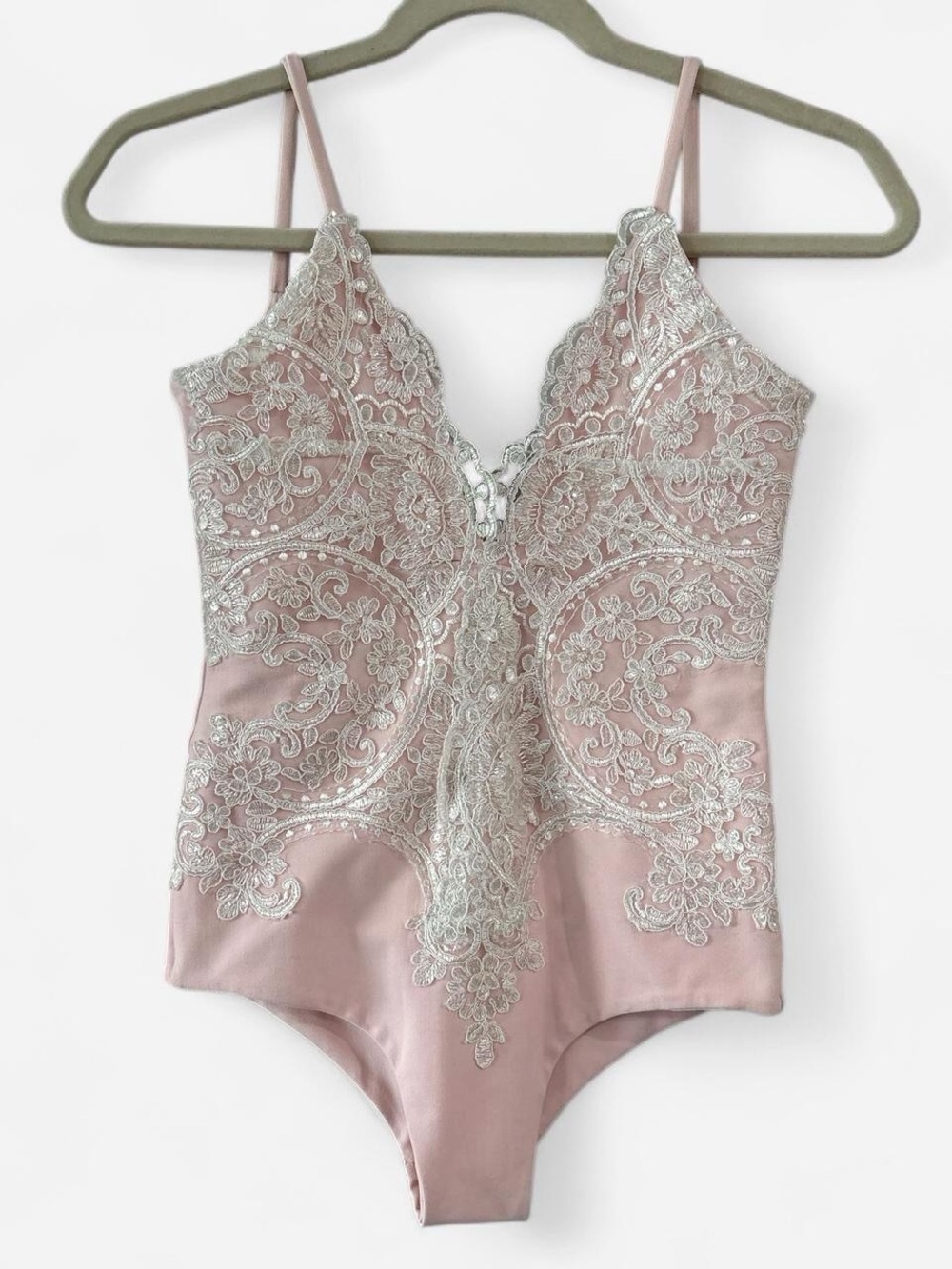 Lurelly Pink Lace Body Suit